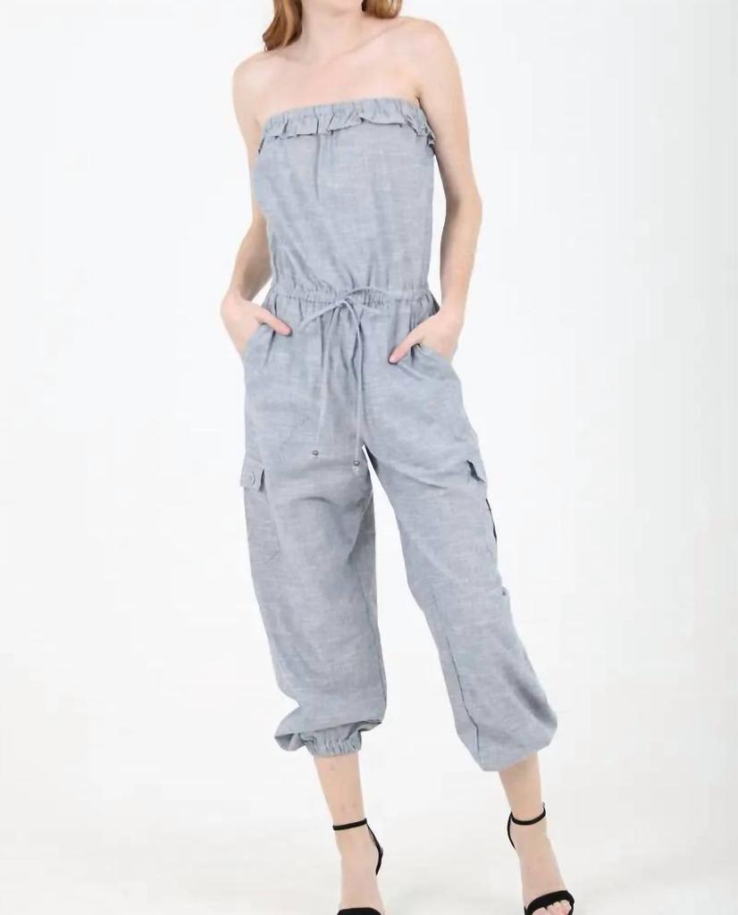 Angie Angie - Strapless Jumpsuit