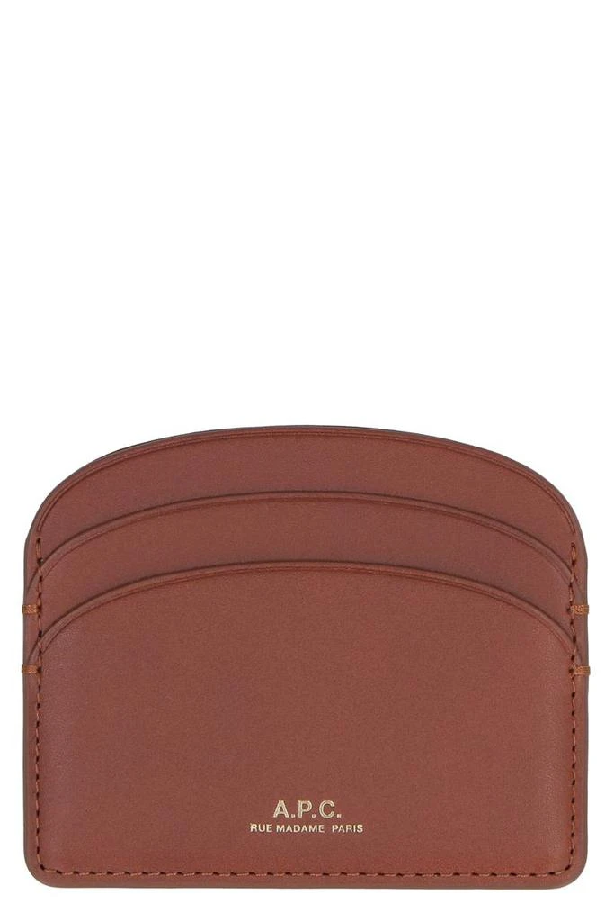 A.P.C. A.P.C. Logo Detail Leather Card Holder 1