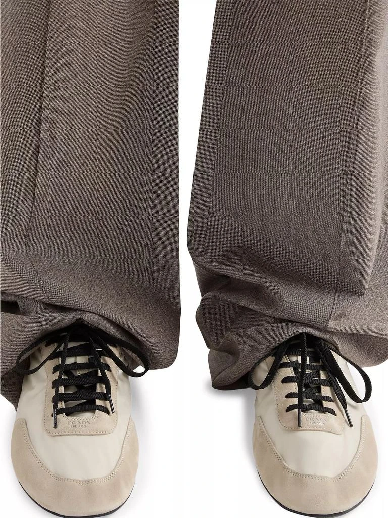 Prada Men's Re-Nylon and Suede Elasticized Sneakers 2