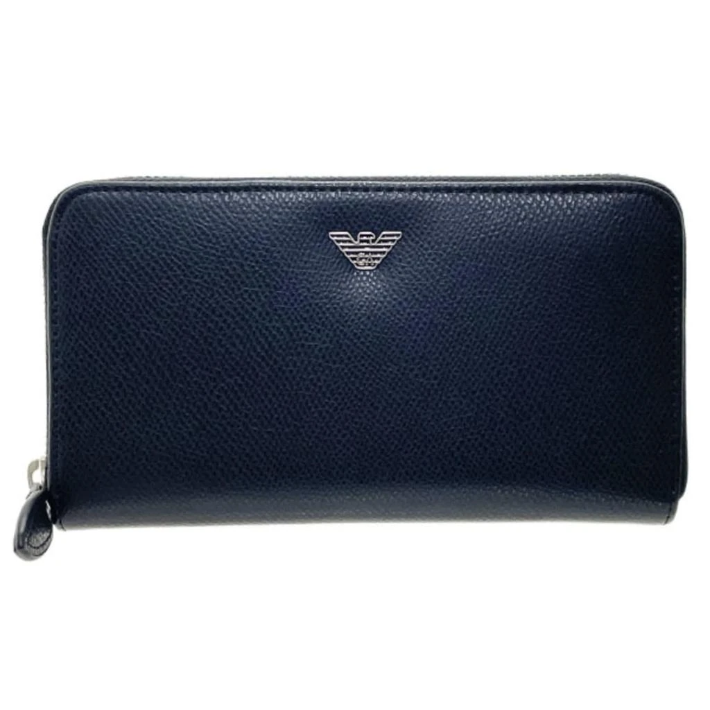 Emporio Armani Leather Long Wallet (Bi-Fold) (Pre-Owned)