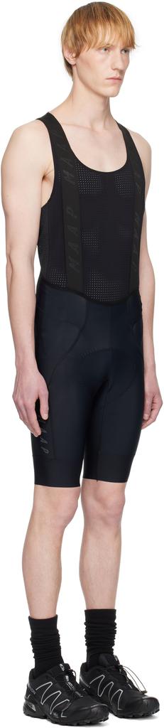 MAAP Black Team Bib Evo Cargo Shorts