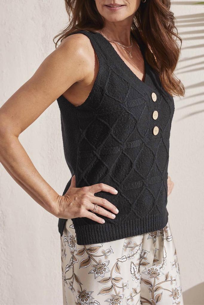 Tribal Tribal - Sleeveless Sweater