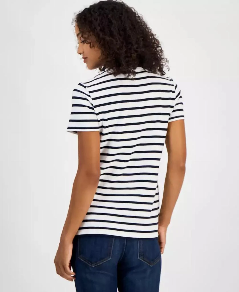 Tommy Hilfiger Women's Striped Short-Sleeve Polo Shirt 4