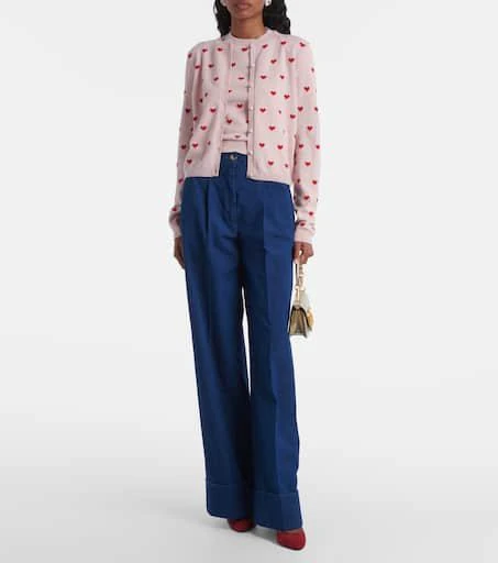 Valentino Jacquard virgin wool cardigan 2