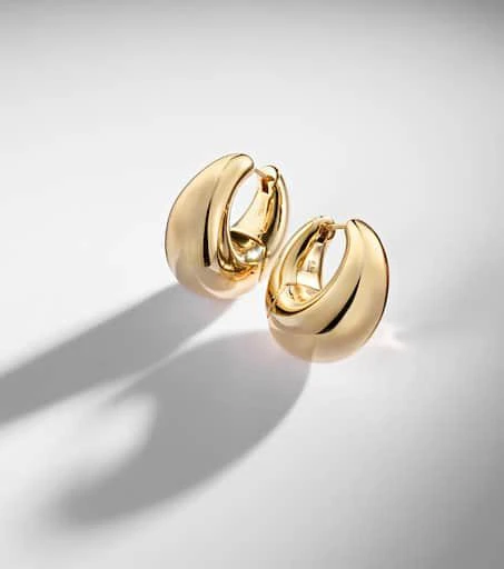 Jennifer Fisher Dylan gold-plated huggie earrings 5