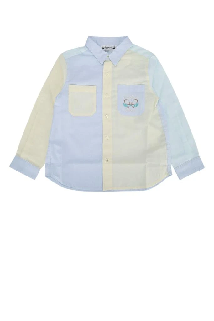Bonpoint Bonpoint Colour-Block Poplin Shirt 1