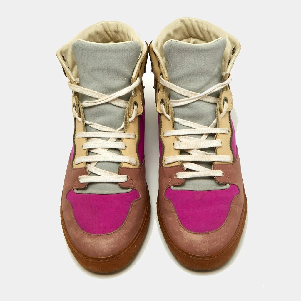Balenciaga Balenciaga Multicolor Leather And Fabric High Top Sneakers Size 37 3