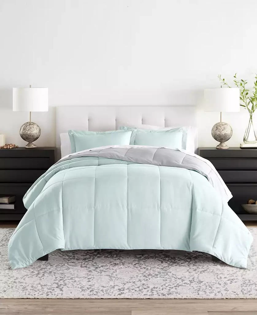 IENJOY HOME All Season Lightweight Down Alternative Reversible 3-Pc. Comforter Set 1