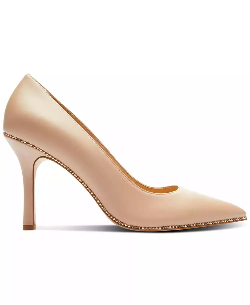 Coach Samantha Signature Pointed-Toe Leather Pumps 2