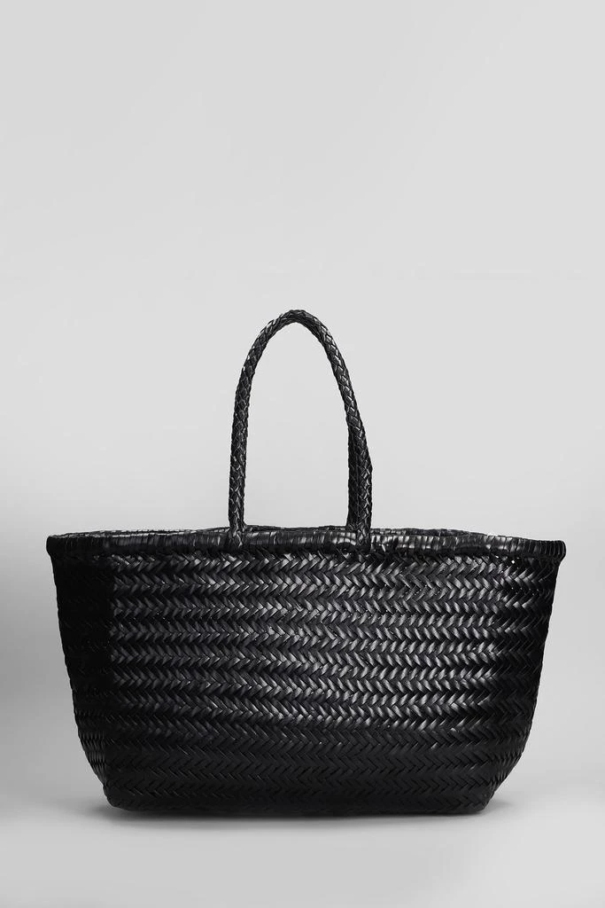 Dragon Diffusion Bamboo Triple Jump Tote In Black Leather 1