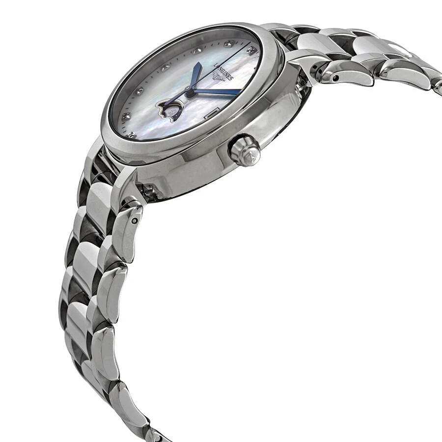 Longines Longines PrimaLuna Moonphase Mother of Pearl Diamond Dial Ladies Watch L8.116.4.87.6 2