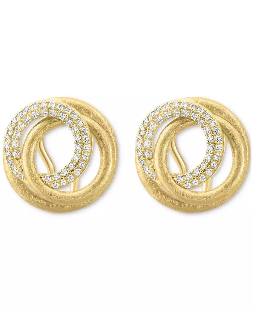 Effy EFFY® Diamond Spiral Statement Earrings (3/8 ct. t.w.) in 14k Gold 3