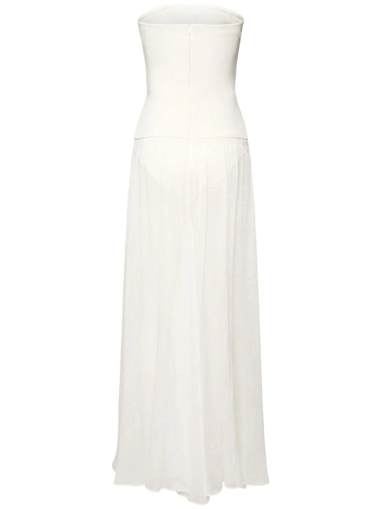Esse Studios Aire Satin & Organza Strapless Dress 3