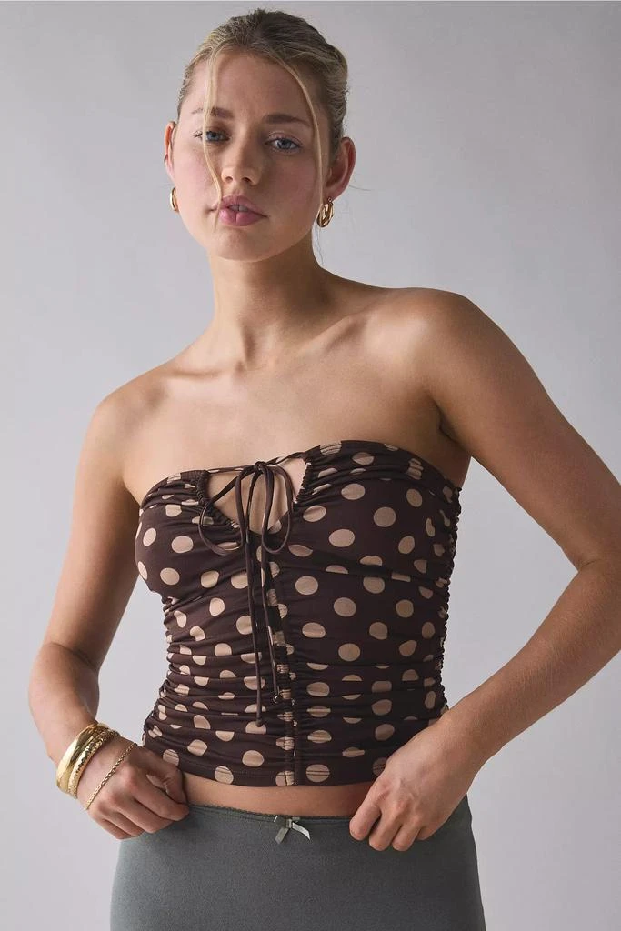 Kimchi Blue Kimchi Blue Mila Convertible Tie Ruched Tube Top 1