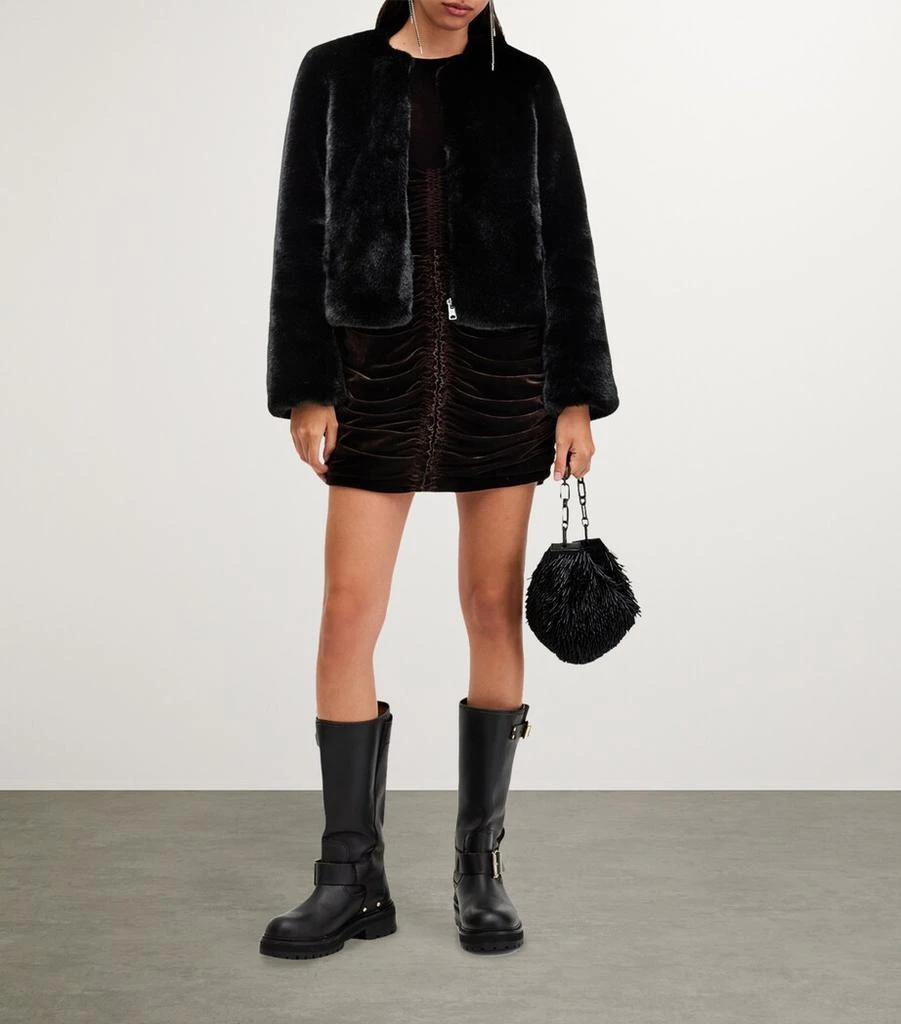 ALL SAINTS Faux Fur Florence Jacket 2