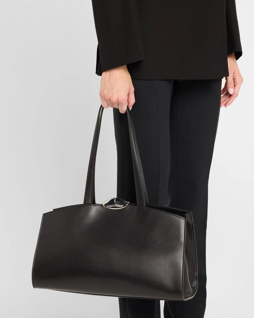BENEDETTA BRUZZICHES Serena Metal Calfskin Leather Shoulder Bag 2