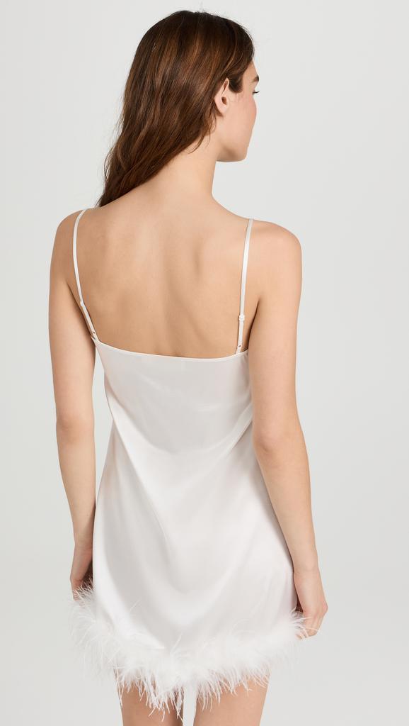 Maison Essentiele Feather Mini Slip Dress