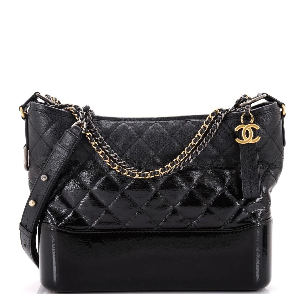 Chanel Gabrielle Hobo Quilted Goatskin and Patent Medium 1