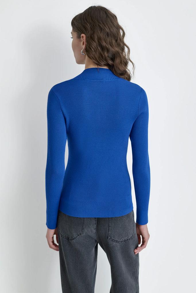 DKNY HALF ZIP LOGO TAPE SWEATER - Sweaters - BeyondStyle DKNY HALF ZIP LOGO TAPE SWEATER - Sweaters - BeyondStyle
