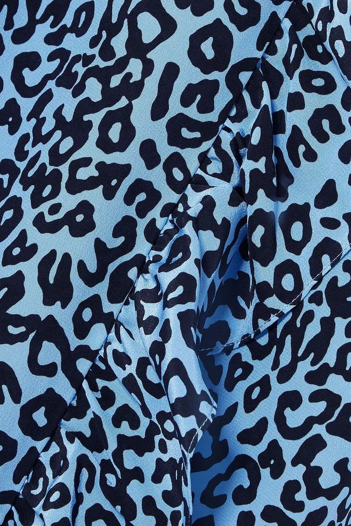 LES RÊVERIES Ruffled leopard-print silk crepe de chine maxi dress 5