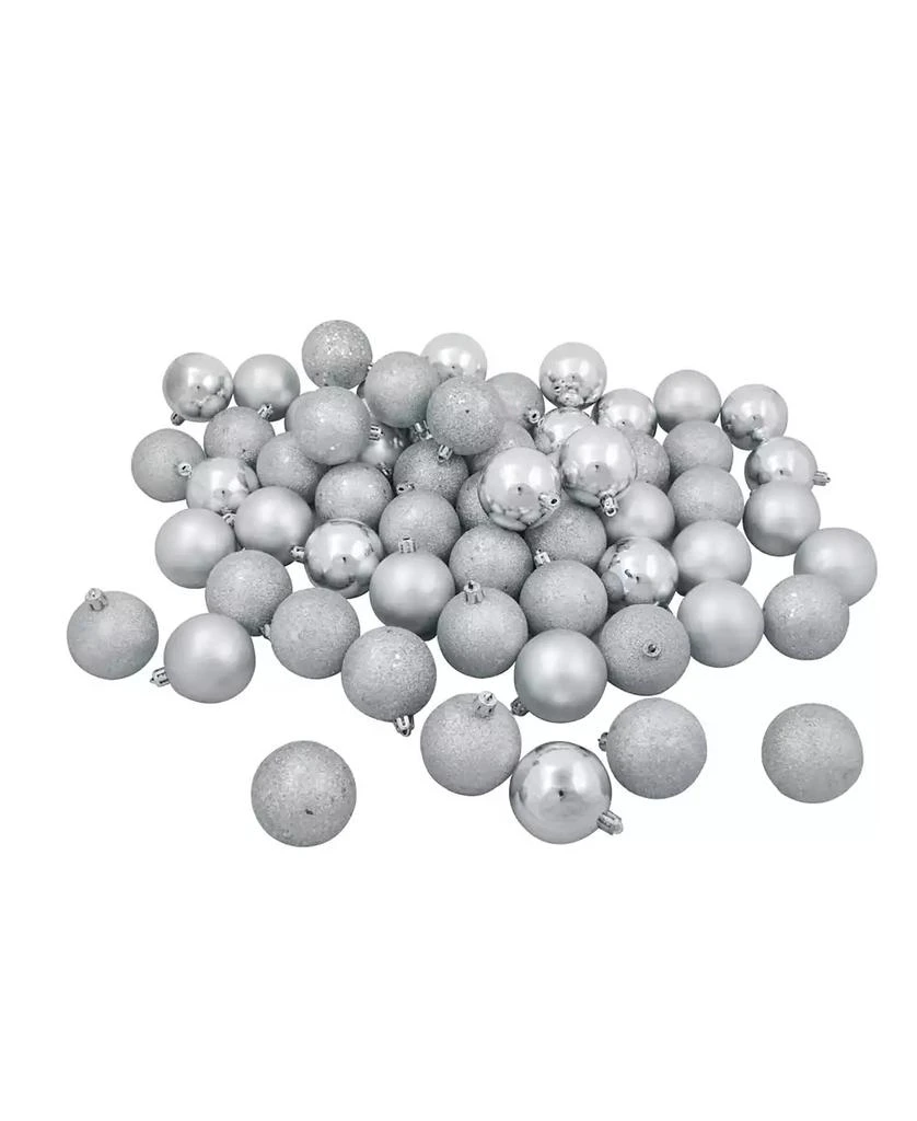 Northlight 60 Count Shatterproof 4-Finish Christmas Ball Ornaments 1