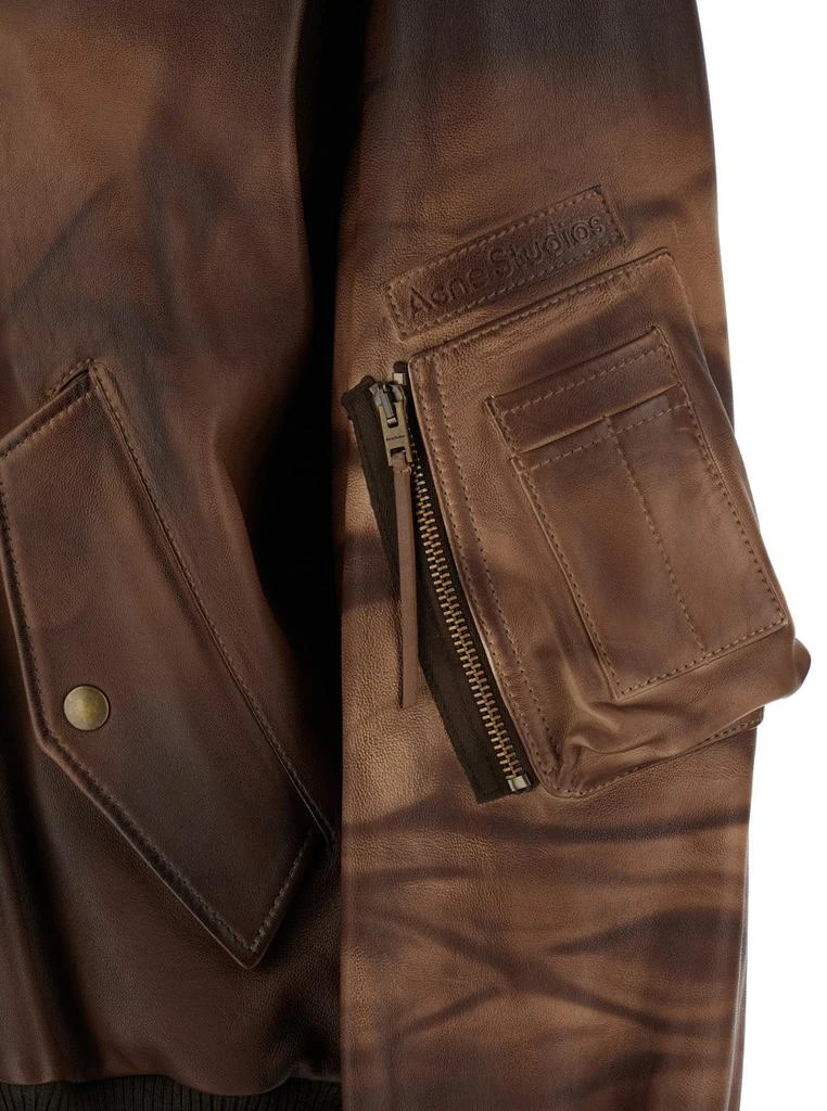 Acne Studios Acne Studios Leather Bomber Jacket 3