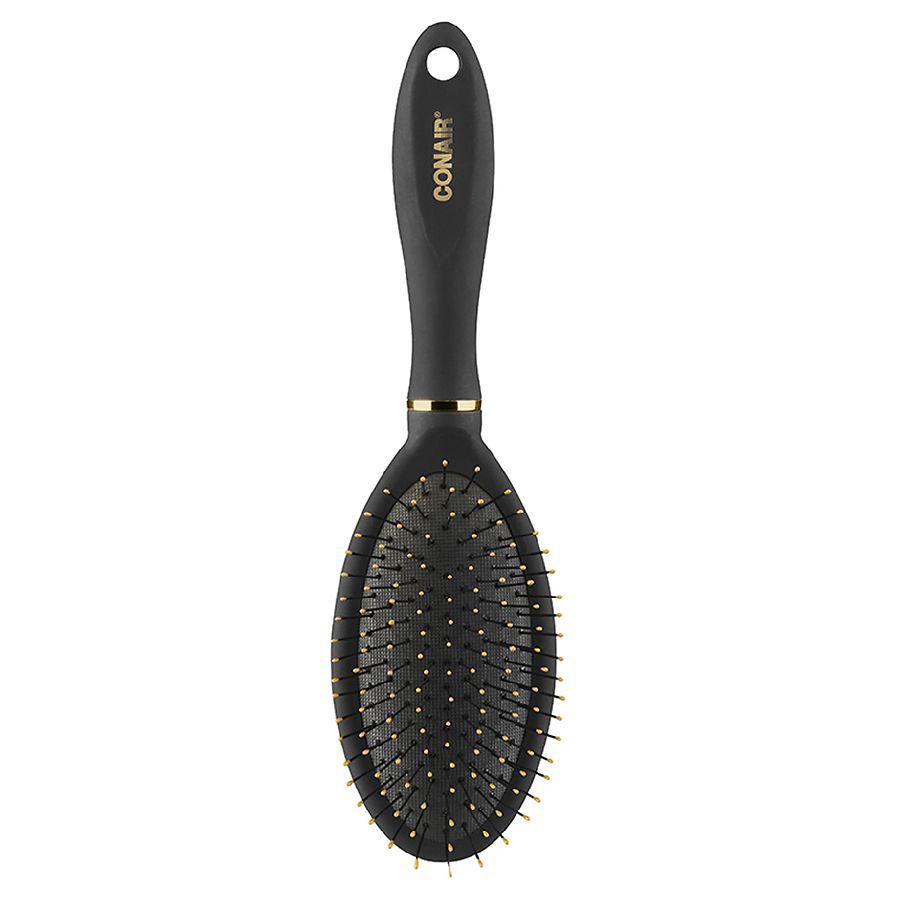 Conair Velvet Touch Detangling Hairbrush Set  Full Sized Cushion & Mid-Size All-Purpose