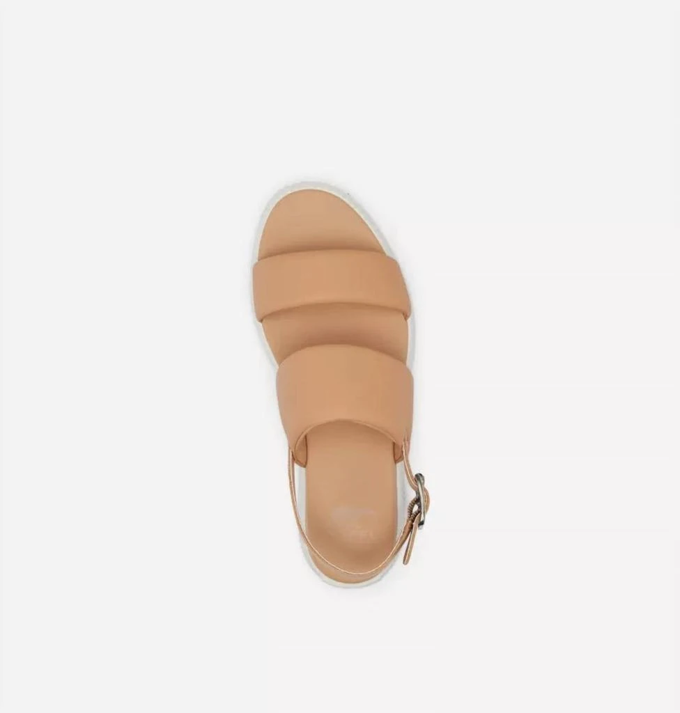 SOREL Women's Ona Streetworks Go-To Flat Sandals In Honest Beige 4