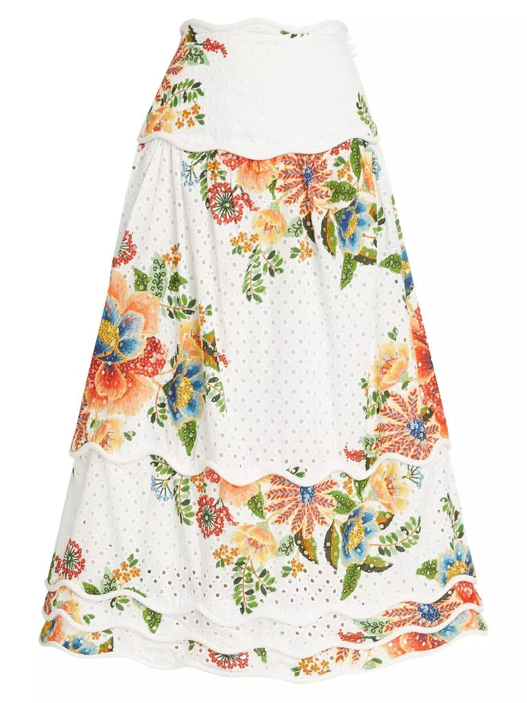 Farm Rio Delicate Garden Cotton Skirt 1
