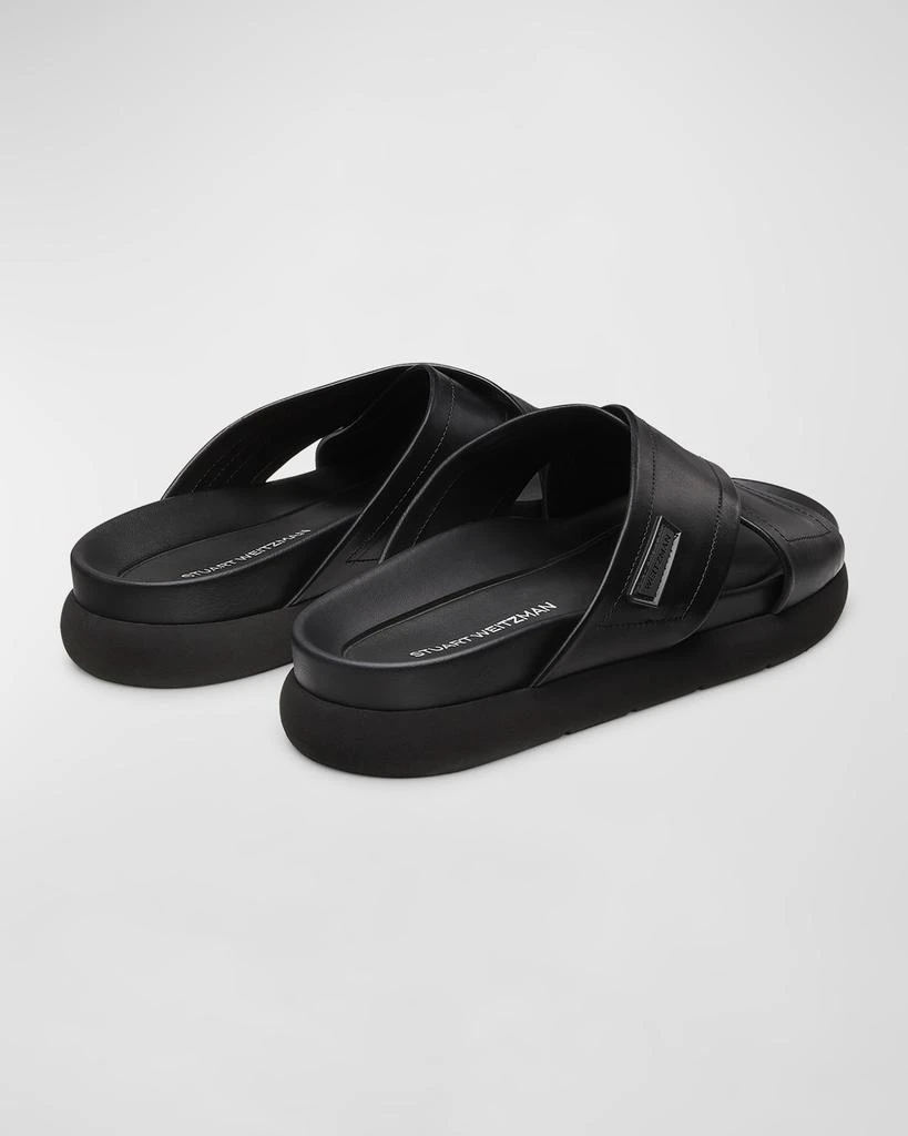 Stuart Weitzman Men's Flex Leather Sport Slide Sandals 3