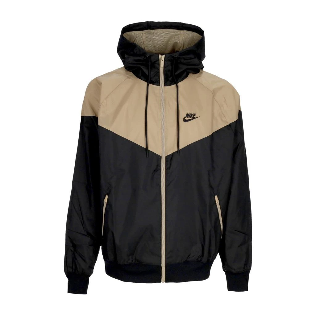 NIKE Windbreaker Men Sportswear Woven Lined Windrunner Hooded Jacket Black/khaki/black 1