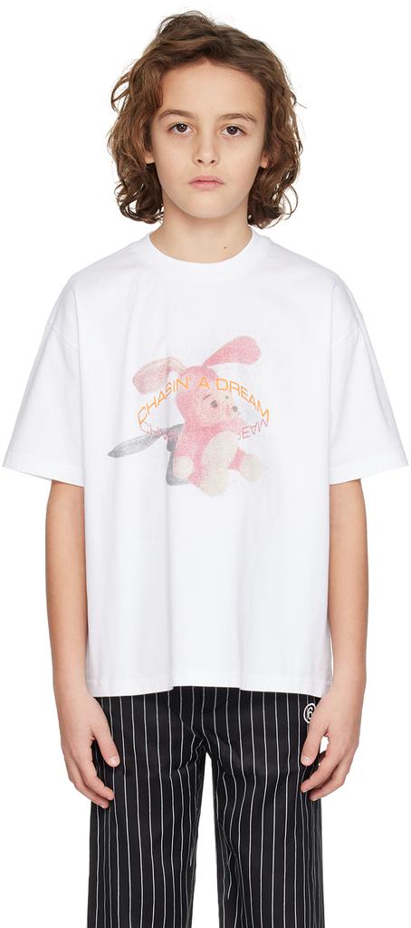 Martine Rose SSENSE Exclusive Kids White T-Shirt