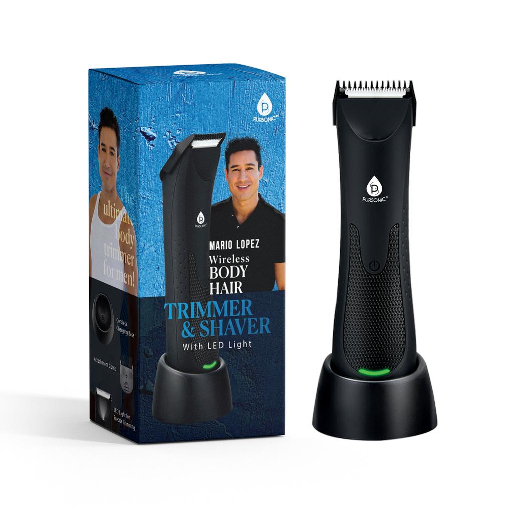 PURSONIC Mario Lopez Wireless Body Hair Trimmer & Shaver