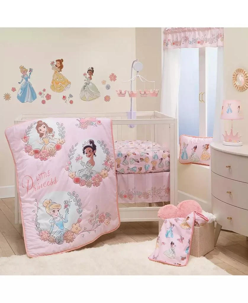 Lambs
Ivy Disney Princesses 3-Piece Nursery Baby Crib Bedding Set - Pink