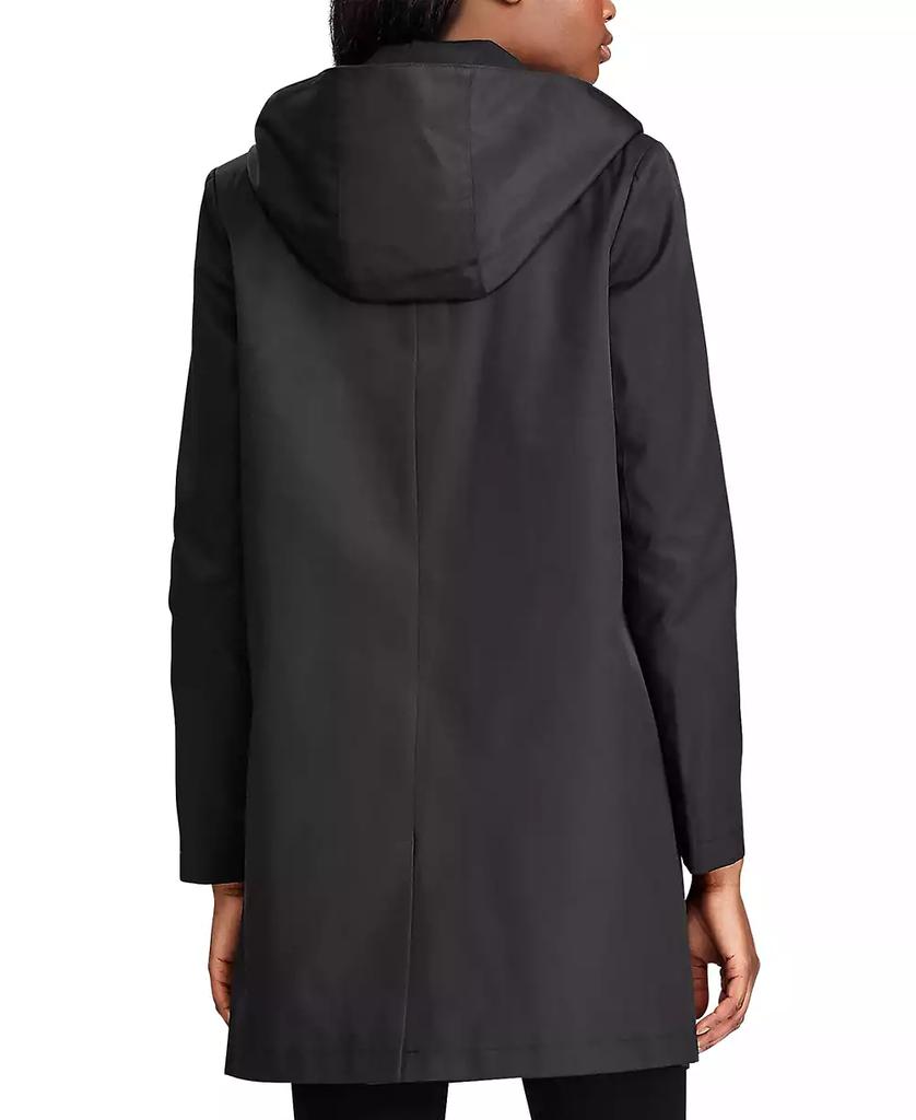 Ralph Lauren Womens Hooded A-Line Raincoat