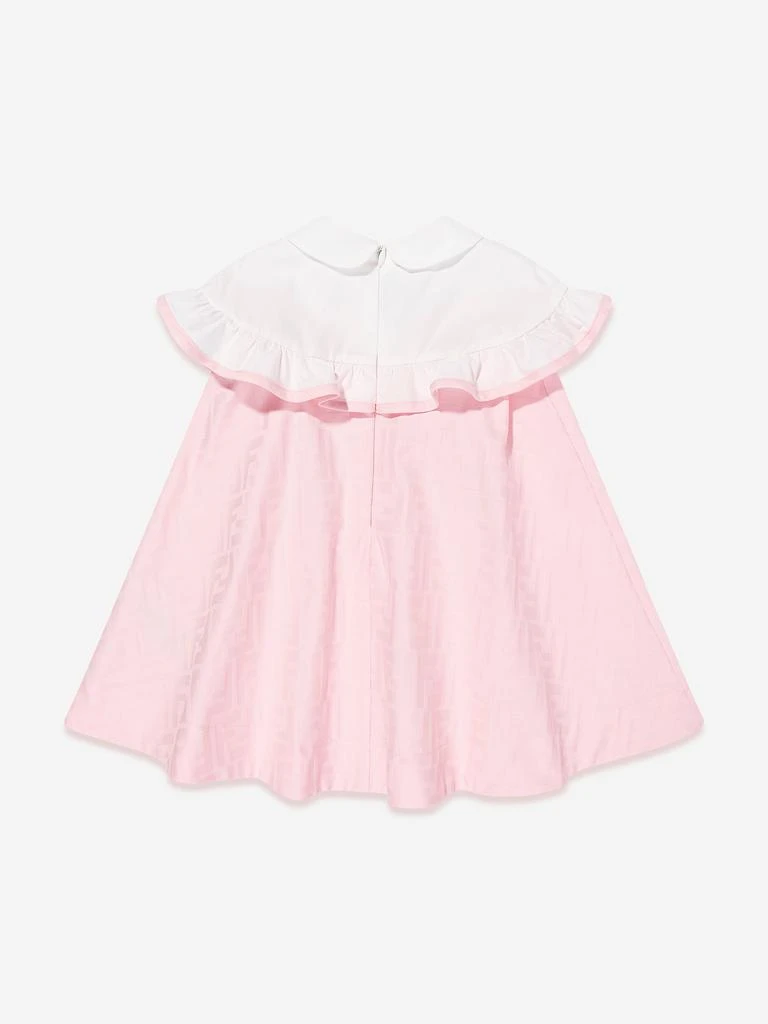 Fendi Baby Girls FF Jacquard Logo Dress in Pink 2
