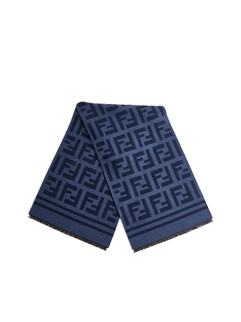 FENDI SILK FENDI SILK | Fendi Blue Wool and Silk Scarf | Man | PZ 3