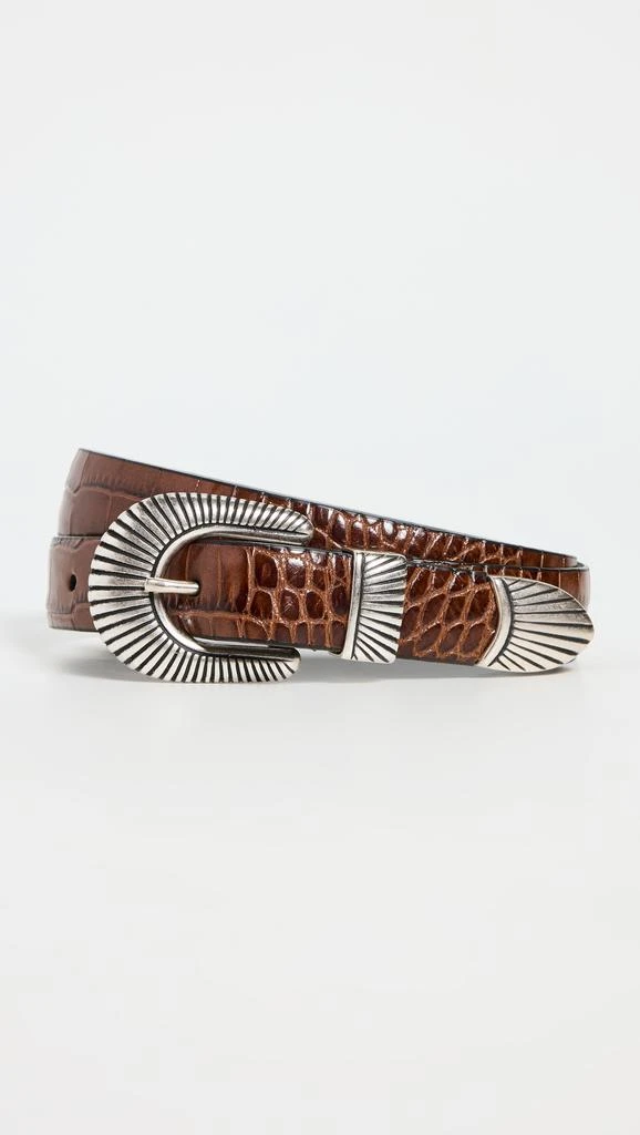 Andersons Narrow Western Mock Croc Belt 1