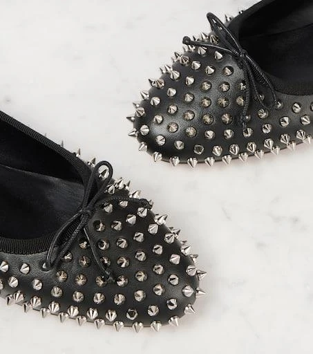 Christian Louboutin Spiked leather ballet flats 5