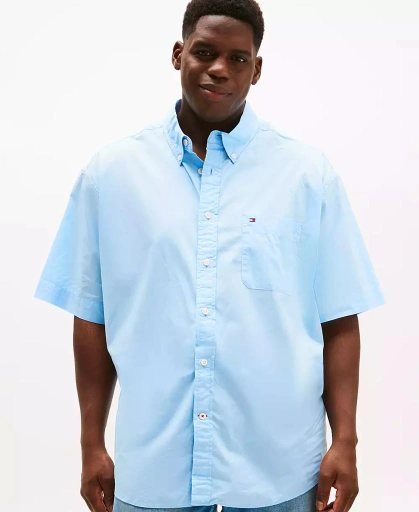 Tommy Hilfiger Men's  Big & Tall Maxwell Short-Sleeve Button-Down Shirt 1