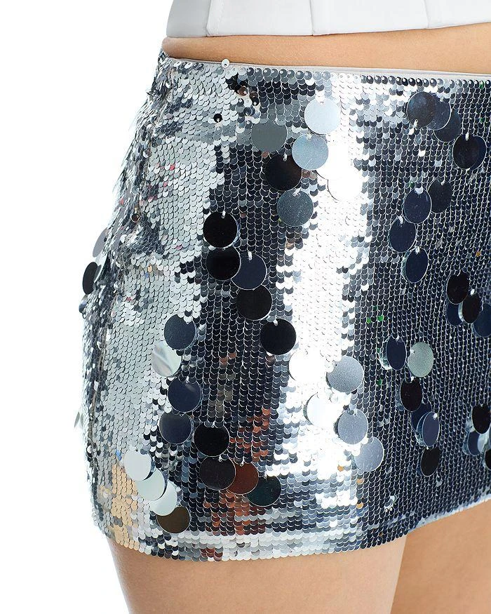 Danielle Guizio Paillette Mini Skirt 6