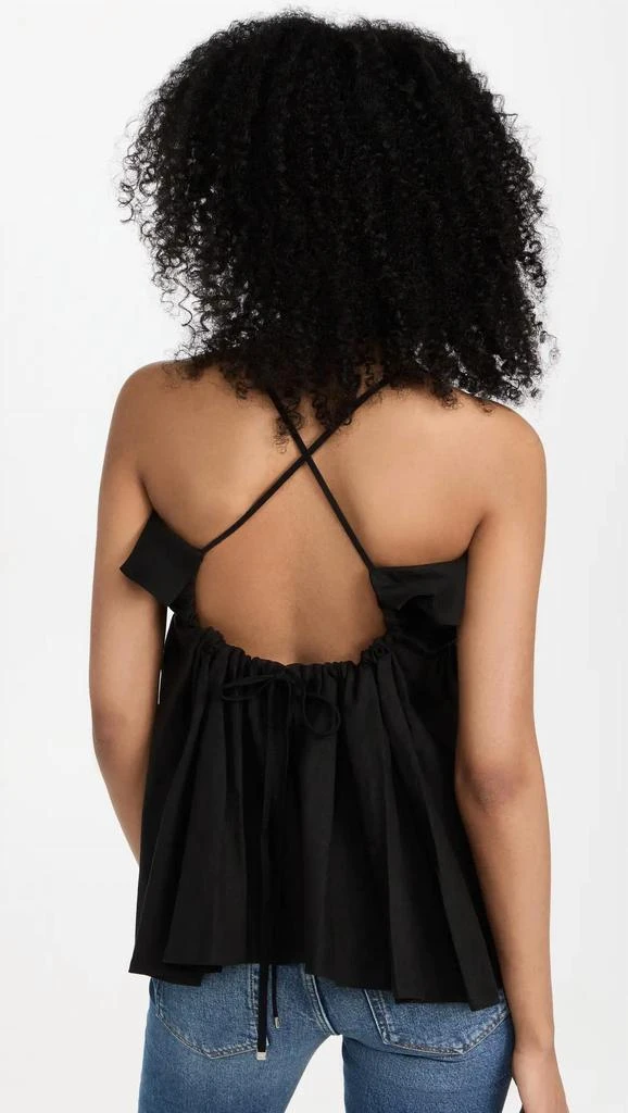 MARISSA WEBB Jayce Linen Laced Empire Top In Black 3