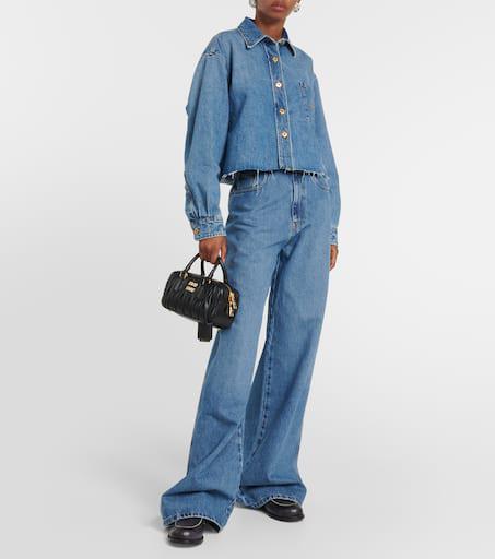 Miu Miu High-rise wide-leg jeans