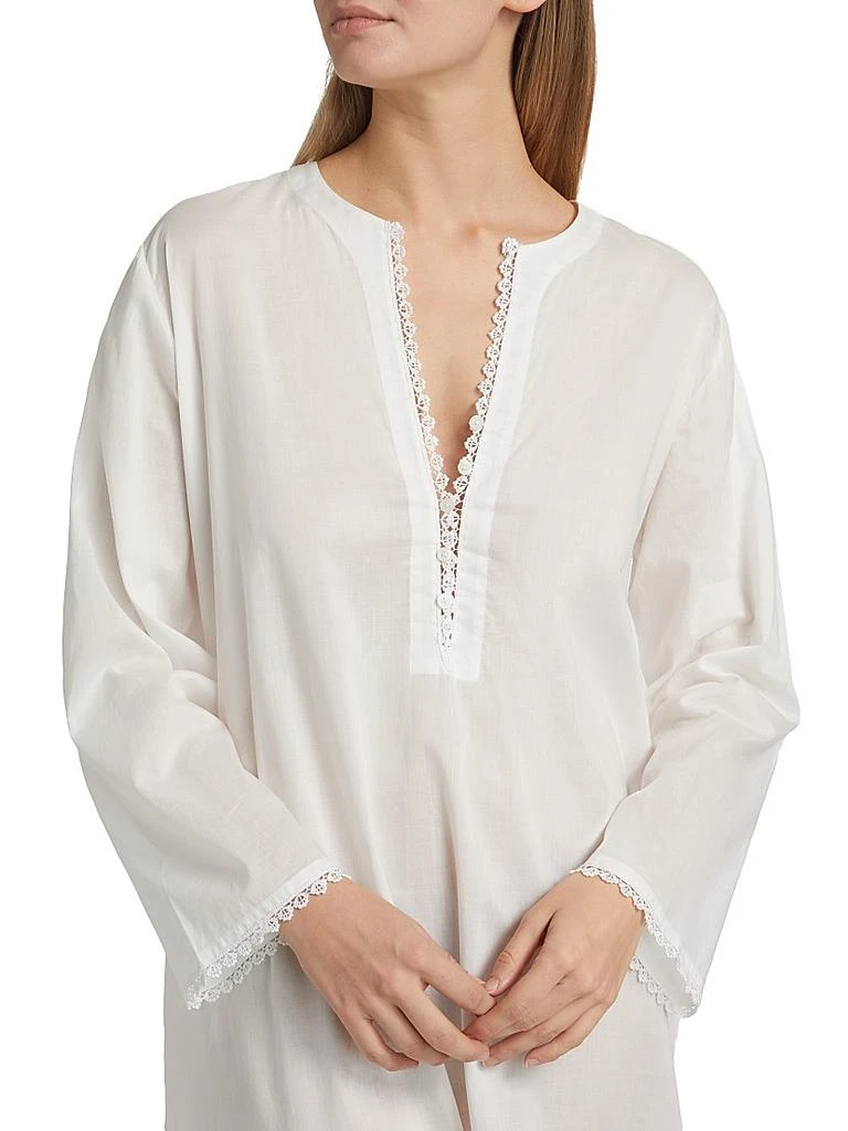 Pour Les Femmes Valentina Lace-Trimmed Kaftan Nightie 5