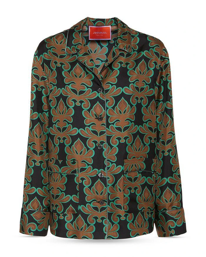 LA DOUBLE J Silk Pajama Shirt 2