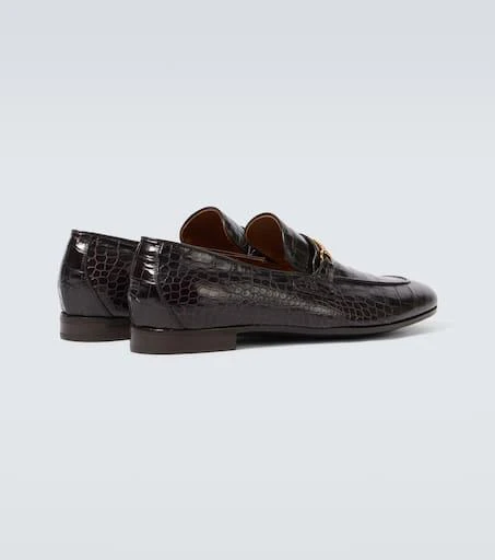 Tom Ford Gigi croc-effect leather loafers 6