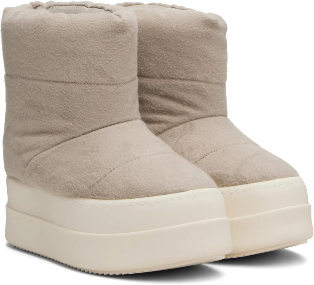 Rick Owens Taupe Concordians Mega Bumper Low Lunar Boots 4