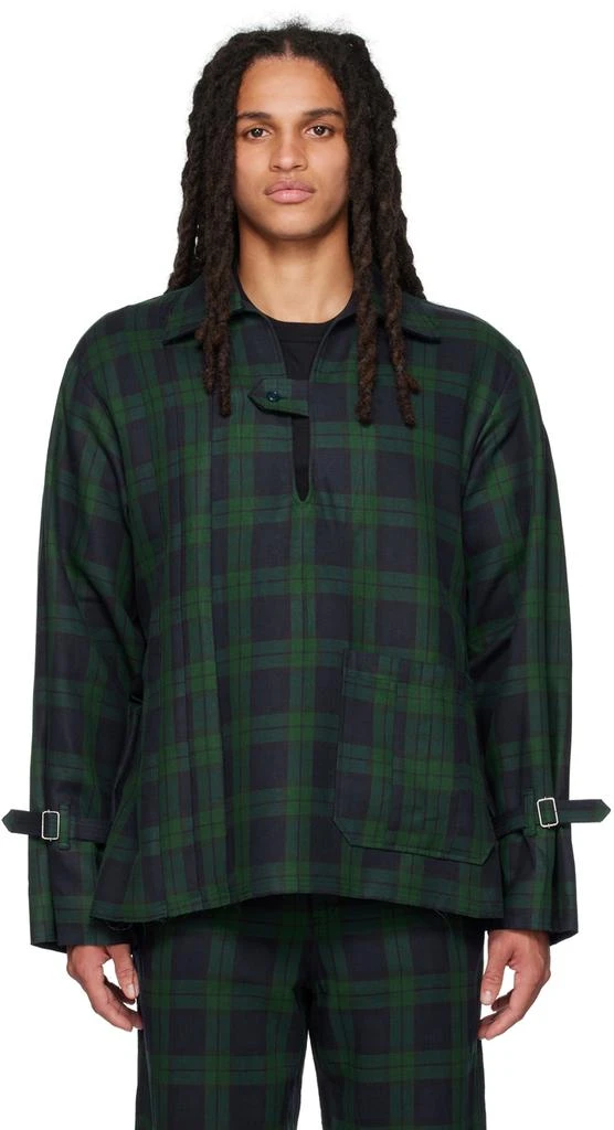 AïE Green Raw Edge Shirt 1