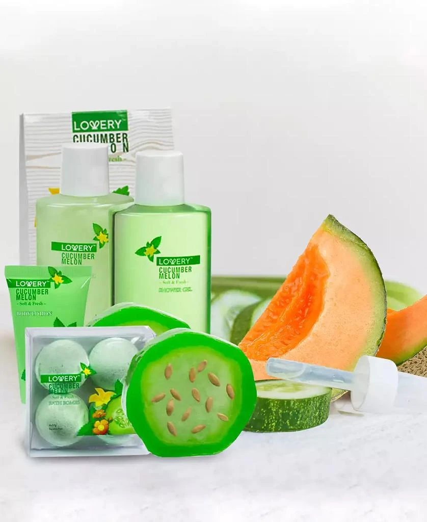 Lovery 12-Pc. Cucumber Melon Bath 
Body Care Gift Set 3