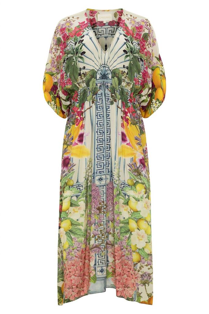 Carolina K Guida Kaftan In Floral Greek
